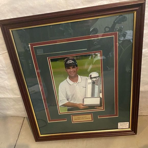 Golf Championship Collectors Edition gold-trim mahogany wood frames with plaques - Picture 11 of 12